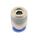 IQS gerade Steckverschraubung mit Außengewinde R 1/8" - 10 mm, IQS - Standard Innensechskant