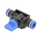 IQS 3/2-Wege-Absperrventil mit Steckanschluss beidseitig 6mm, IQS-Standard