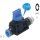 3/2-Wege-Absperrventil R 3/8"- 10mm, Gewindeseite entlüftend