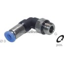 Winkel-Steckanschluss, selbstabsperrend G 3/8"-10mm