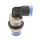 IQS Mini Winkel - Schott - Steckverbindung L-Schott-Steckverbindung 6 mm, IQS-Mini
