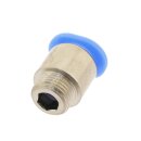 IQS Mini gerade Steckverschraubung mit Feingewinde M 6 x 0 ,75 - 4 mm, Mini Innensechskant