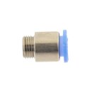 IQS Mini gerade Steckverschraubung mit Feingewinde M 6 x 0 ,75 - 4 mm, Mini Innensechskant