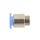 IQS Mini gerade Steckverschraubung mit Feingewinde M 6 x 0 ,75 - 4 mm, Mini Innensechskant