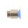 IQS Mini gerade Steckverschraubung mit Feingewinde M 6 x 0 ,75 - 4 mm, Mini Innensechskant