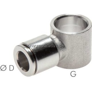 Steckanschluss, L-Ringstück G 1/2"-12mm, IQS-Edelstahl