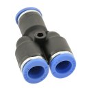 IQS Y-Steckverbindung reduzierend 8mm-6mm, IQS- Standard Pneumaitk Y-Verteiler