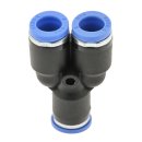IQS Y-Steckverbindung reduzierend 8mm-6mm, IQS- Standard Pneumaitk Y-Verteiler