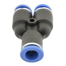 IQS Y-Steckverbindung reduzierend 8mm-6mm, IQS- Standard Pneumaitk Y-Verteiler