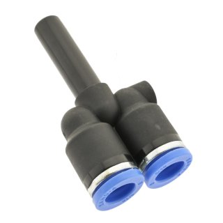 IQS Y-Steckanschluss 8 mm Stecknippel auf 8 mm Steckanschluss IQS-Standard