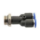 IQS gerade Y-Steckverschraubung mit Außengewinde M 5 - 6 mm, IQS - Standard