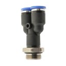 IQS gerade Y-Steckverschraubung mit Außengewinde M 5 - 6 mm, IQS - Standard