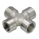 Kreuzstück mit 4x Innengewinde G 1/2", 16 bar...